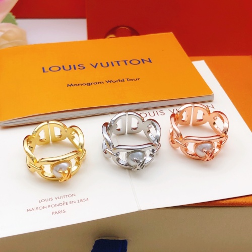 Replica Louis Vuitton LV Rings For Women #1239237 $29.00 USD for Wholesale