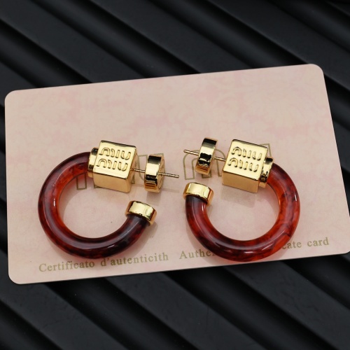 Wholesale MIU MIU Earrings For Women #1239282 $32.00 USD, Wholesale Quality Replica MIU MIU Earrings