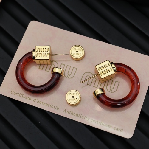 Replica MIU MIU Earrings For Women #1239282 $32.00 USD for Wholesale