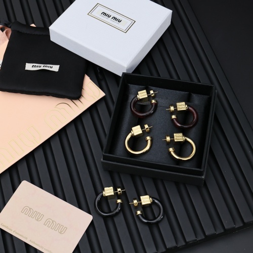 Replica MIU MIU Earrings For Women #1239287 $32.00 USD for Wholesale