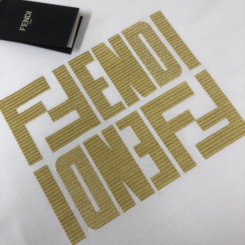 Replica Fendi T-Shirts Short Sleeved For Unisex #1239291 $41.00 USD for Wholesale