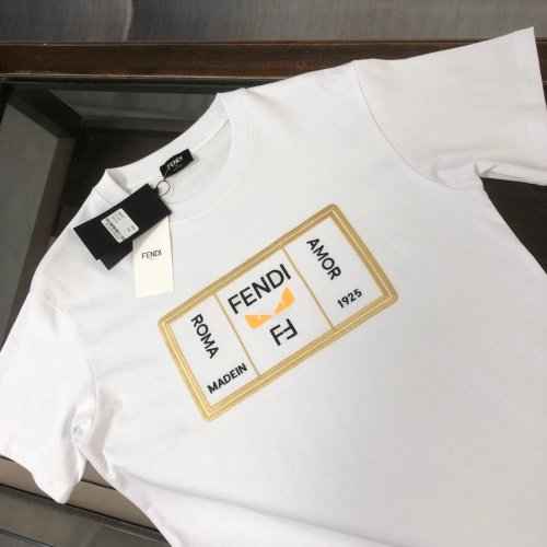 Replica Fendi T-Shirts Short Sleeved For Unisex #1239296 $41.00 USD for Wholesale