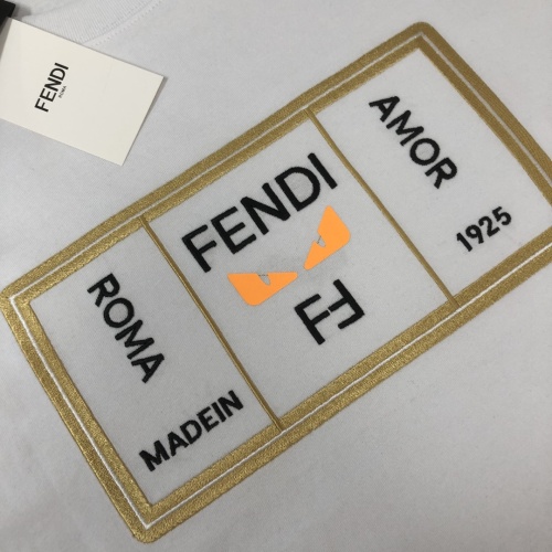 Replica Fendi T-Shirts Short Sleeved For Unisex #1239296 $41.00 USD for Wholesale