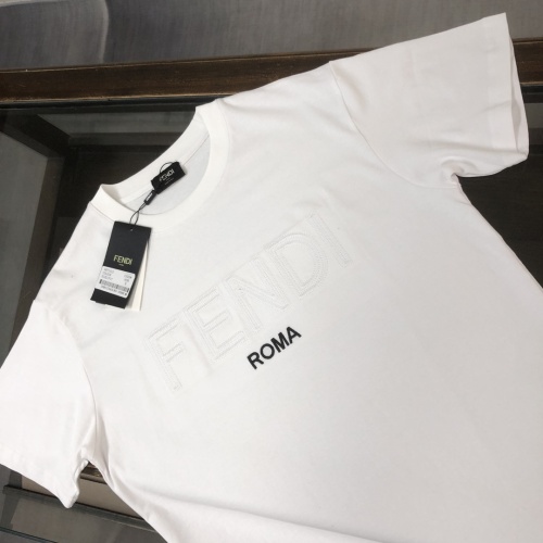 Replica Fendi T-Shirts Short Sleeved For Unisex #1239302 $41.00 USD for Wholesale