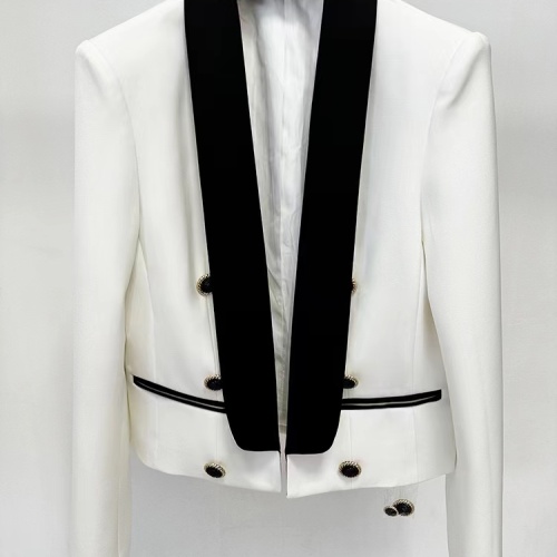 Wholesale Balmain Jackets Long Sleeved For Women #1239547 $122.00 USD, Wholesale Quality Replica Balmain Jackets