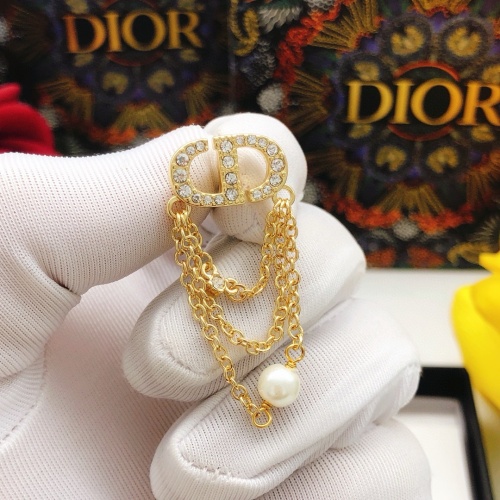 Replica Christian Dior Earrings For Women #1239625 $27.00 USD for Wholesale