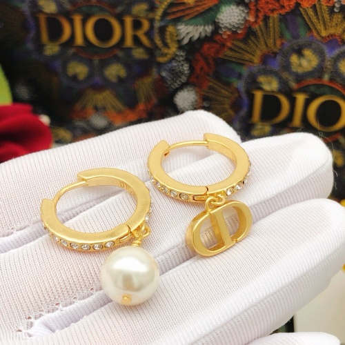 Replica Christian Dior Earrings For Women #1239764 $27.00 USD for Wholesale