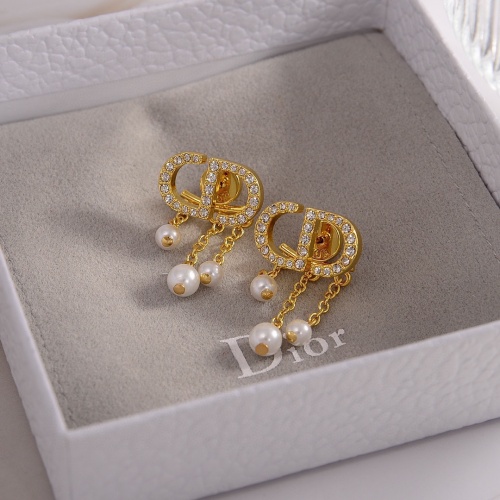 Replica Christian Dior Earrings For Women #1239873 $27.00 USD for Wholesale