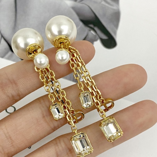 Replica Christian Dior Earrings For Women #1239886 $38.00 USD for Wholesale