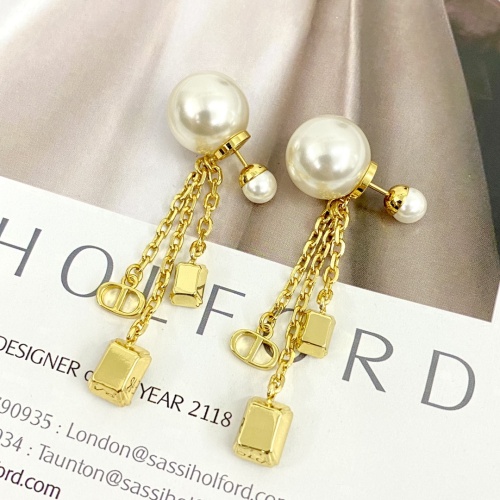 Replica Christian Dior Earrings For Women #1239886 $38.00 USD for Wholesale