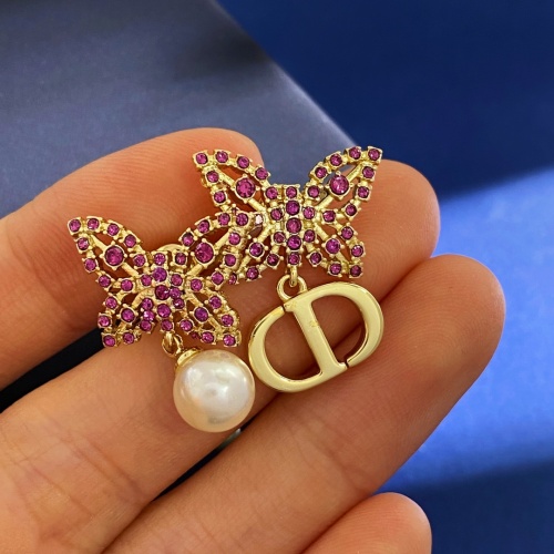 Replica Christian Dior Earrings For Women #1239920 $29.00 USD for Wholesale