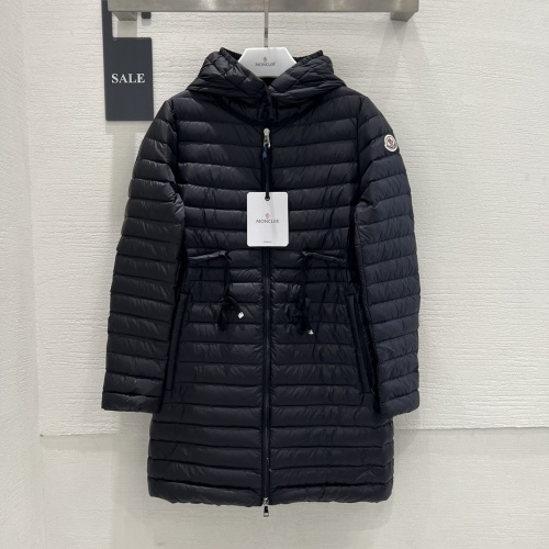 Wholesale Moncler Down Feather Coat Long Sleeved For Women #1240185 $160.00 USD, Wholesale Quality Replica Moncler Down Feather Coat