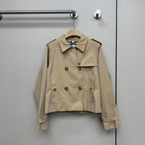 Wholesale Burberry Trench Coat Long Sleeved For Women #1240187 $128.00 USD, Wholesale Quality Replica Burberry Trench Coat