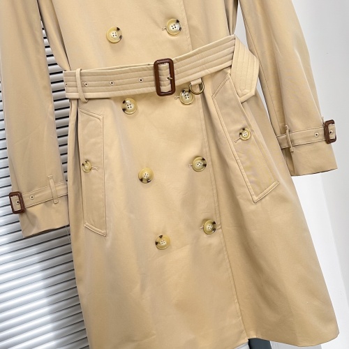 Replica Burberry Trench Coat Long Sleeved For Women #1240193 $160.00 USD for Wholesale