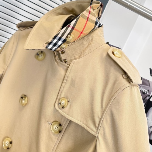 Replica Burberry Trench Coat Long Sleeved For Women #1240193 $160.00 USD for Wholesale