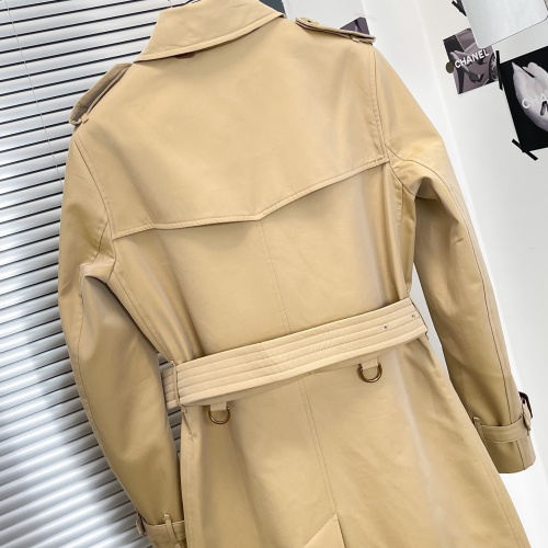 Replica Burberry Trench Coat Long Sleeved For Women #1240193 $160.00 USD for Wholesale