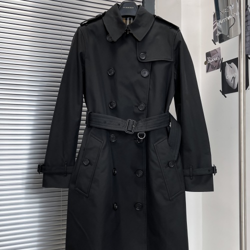 Wholesale Burberry Trench Coat Long Sleeved For Women #1240194 $160.00 USD, Wholesale Quality Replica Burberry Trench Coat