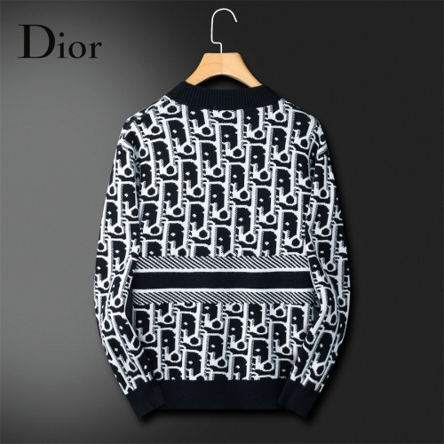 Replica Christian Dior Sweaters Long Sleeved For Men #1240403 $60.00 USD for Wholesale