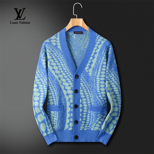 Wholesale Louis Vuitton LV Sweaters Long Sleeved For Men #1240433 $60.00 USD, Wholesale Quality Replica Louis Vuitton LV Sweaters