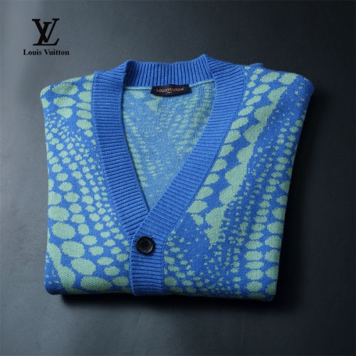 Replica Louis Vuitton LV Sweaters Long Sleeved For Men #1240433 $60.00 USD for Wholesale