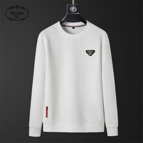 Wholesale Prada Hoodies Long Sleeved For Men #1240499 $40.00 USD, Wholesale Quality Replica Prada Hoodies