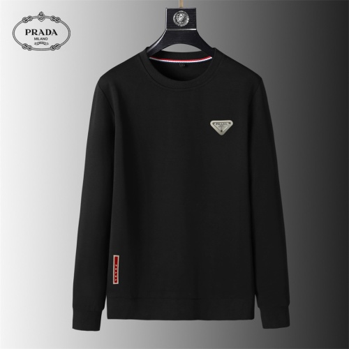 Wholesale Prada Hoodies Long Sleeved For Men #1240500 $40.00 USD, Wholesale Quality Replica Prada Hoodies