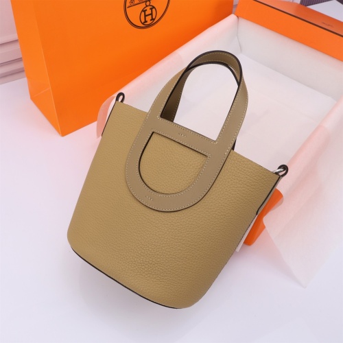 Replica Hermes AAA Quality Handbags In Silver For Women #1240518 $240.00 USD for Wholesale