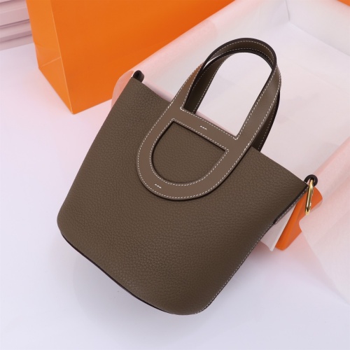 Replica Hermes AAA Quality Handbags In Gold For Women #1240519 $240.00 USD for Wholesale