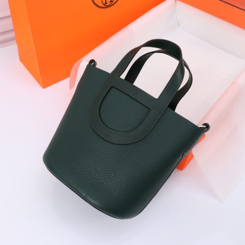 Replica Hermes AAA Quality Handbags In Silver For Women #1240546 $240.00 USD for Wholesale