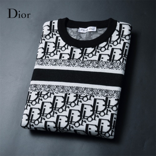 Replica Christian Dior Sweaters Long Sleeved For Men #1240552 $52.00 USD for Wholesale