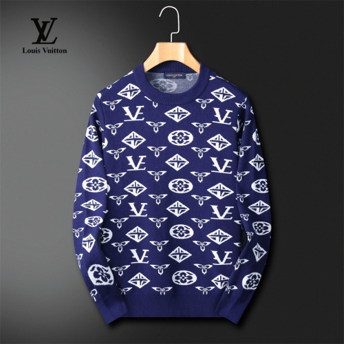 Wholesale Louis Vuitton LV Sweaters Long Sleeved For Men #1240555 $52.00 USD, Wholesale Quality Replica Louis Vuitton LV Sweaters