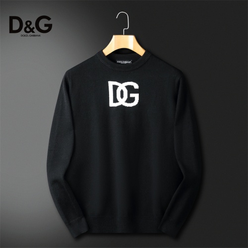 Wholesale Dolce &amp; Gabbana D&amp;G Sweaters Long Sleeved For Men #1240558 $52.00 USD, Wholesale Quality Replica Dolce &amp; Gabbana D&amp;G Sweaters