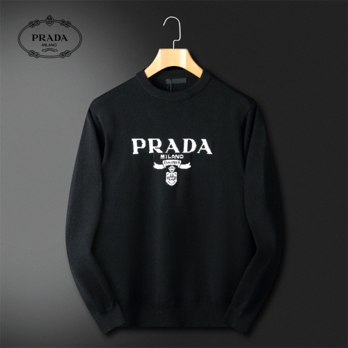 Wholesale Prada Sweater Long Sleeved For Men #1240560 $52.00 USD, Wholesale Quality Replica Prada Sweater