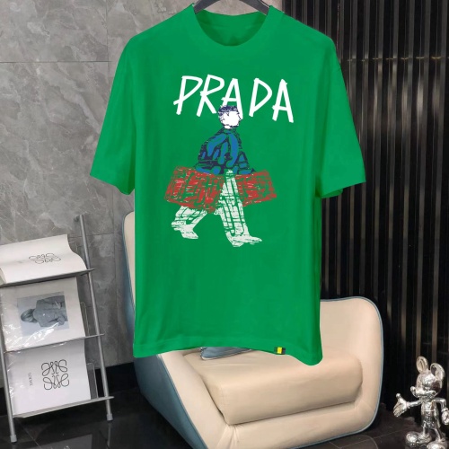 Wholesale Prada T-Shirts Short Sleeved For Men #1240617 $40.00 USD, Wholesale Quality Replica Prada T-Shirts