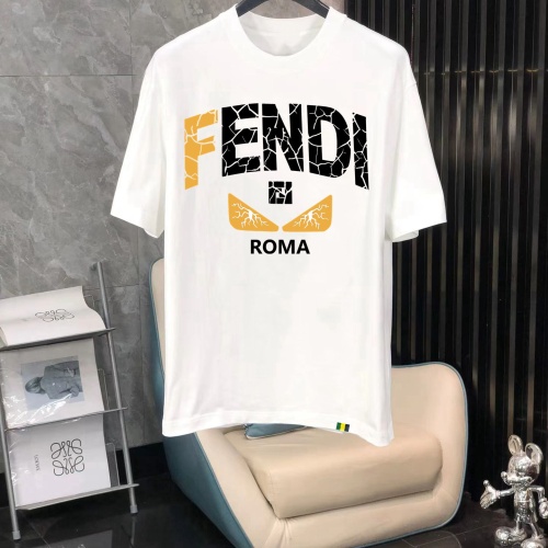 Wholesale Fendi T-Shirts Short Sleeved For Men #1240710 $40.00 USD, Wholesale Quality Replica Fendi T-Shirts