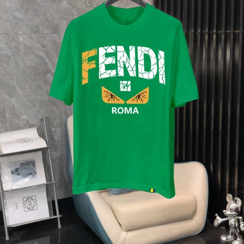 Wholesale Fendi T-Shirts Short Sleeved For Men #1240713 $40.00 USD, Wholesale Quality Replica Fendi T-Shirts