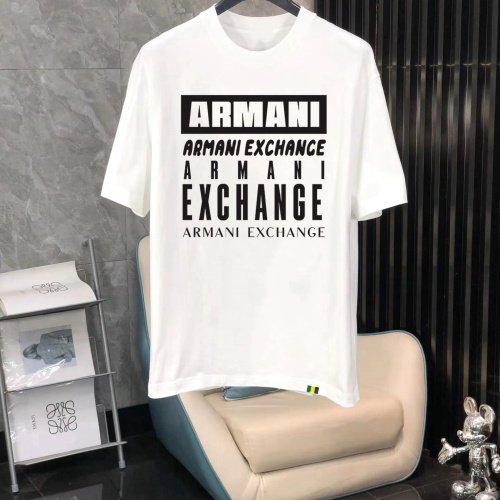 Wholesale Armani T-Shirts Short Sleeved For Men #1240730 $40.00 USD, Wholesale Quality Replica Armani T-Shirts