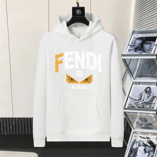 Wholesale Fendi Hoodies Long Sleeved For Men #1240776 $52.00 USD, Wholesale Quality Replica Fendi Hoodies