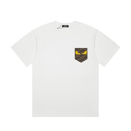 Wholesale Fendi T-Shirts Short Sleeved For Men #1240918 $38.00 USD, Wholesale Quality Replica Fendi T-Shirts