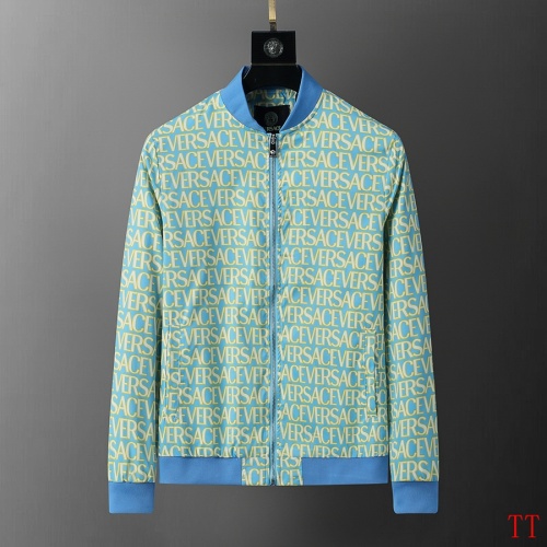 Wholesale Versace Jackets Long Sleeved For Men #1241001 $56.00 USD, Wholesale Quality Replica Versace Jackets