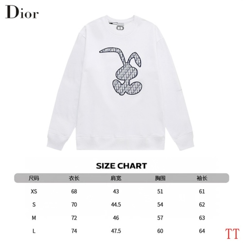 Replica Christian Dior Hoodies Long Sleeved For Unisex #1241155 $56.00 USD for Wholesale