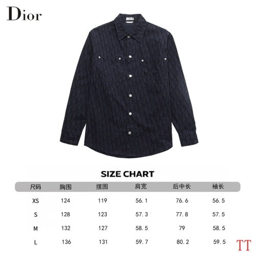 Replica Christian Dior Shirts Long Sleeved For Unisex #1241218 $64.00 USD for Wholesale