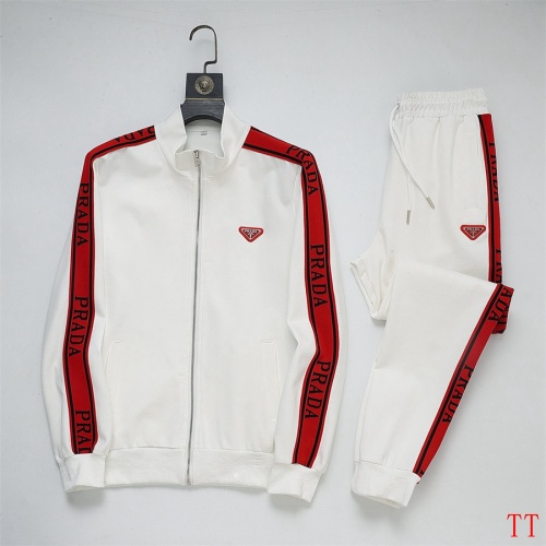 Wholesale Prada Tracksuits Long Sleeved For Men #1241244 $96.00 USD, Wholesale Quality Replica Prada Tracksuits