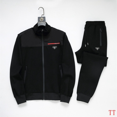 Wholesale Prada Tracksuits Long Sleeved For Men #1241246 $96.00 USD, Wholesale Quality Replica Prada Tracksuits