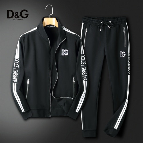 Wholesale Dolce &amp; Gabbana D&amp;G Tracksuits Long Sleeved For Men #1241487 $85.00 USD, Wholesale Quality Replica Dolce &amp; Gabbana D&amp;G Tracksuits