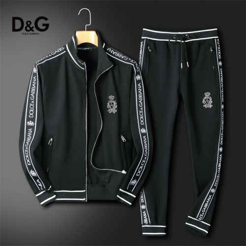 Wholesale Dolce &amp; Gabbana D&amp;G Tracksuits Long Sleeved For Men #1241488 $85.00 USD, Wholesale Quality Replica Dolce &amp; Gabbana D&amp;G Tracksuits