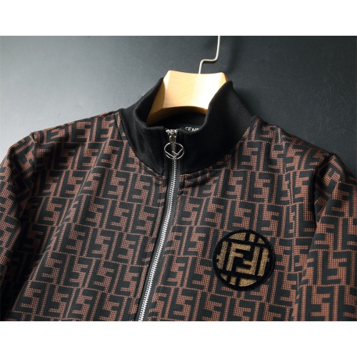 Replica Fendi Tracksuits Long Sleeved For Men #1241531 $85.00 USD for Wholesale