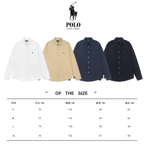 Replica Ralph Lauren Polo Shirts Long Sleeved For Men #1241536 $45.00 USD for Wholesale