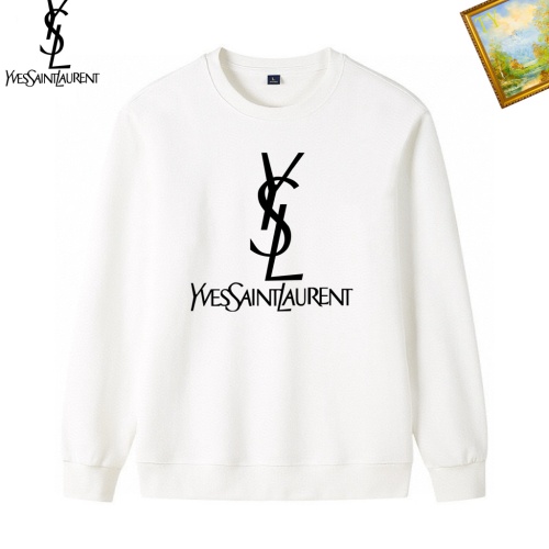 Wholesale Yves Saint Laurent YSL Hoodies Long Sleeved For Men #1241554 $40.00 USD, Wholesale Quality Replica Yves Saint Laurent YSL Hoodies