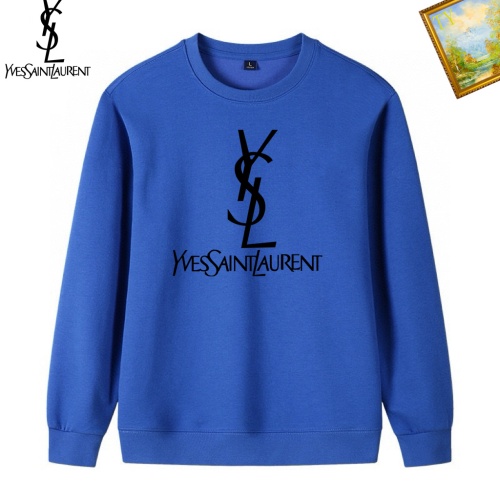 Wholesale Yves Saint Laurent YSL Hoodies Long Sleeved For Men #1241556 $40.00 USD, Wholesale Quality Replica Yves Saint Laurent YSL Hoodies